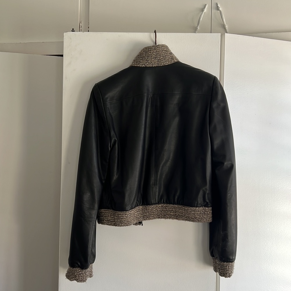Chanel Calfskin and Tweed Jacket, 38 - Picture 7 of 8